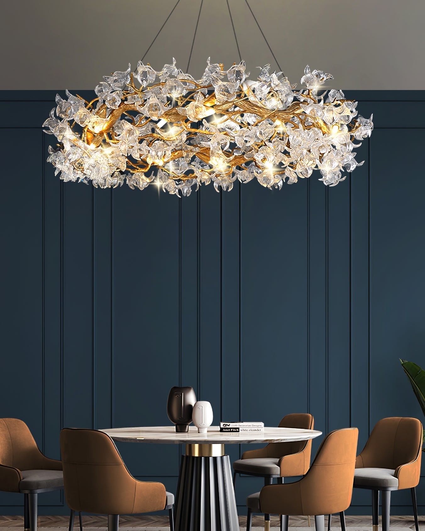 Flora Hibiscus Flower Chandelier