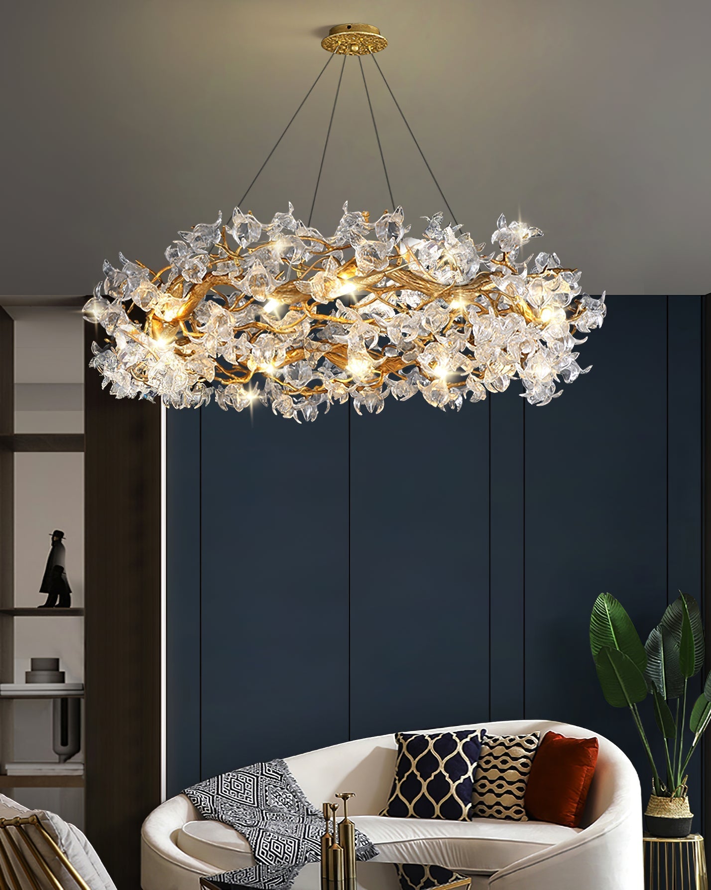 Flora Hibiscus Flower Chandelier