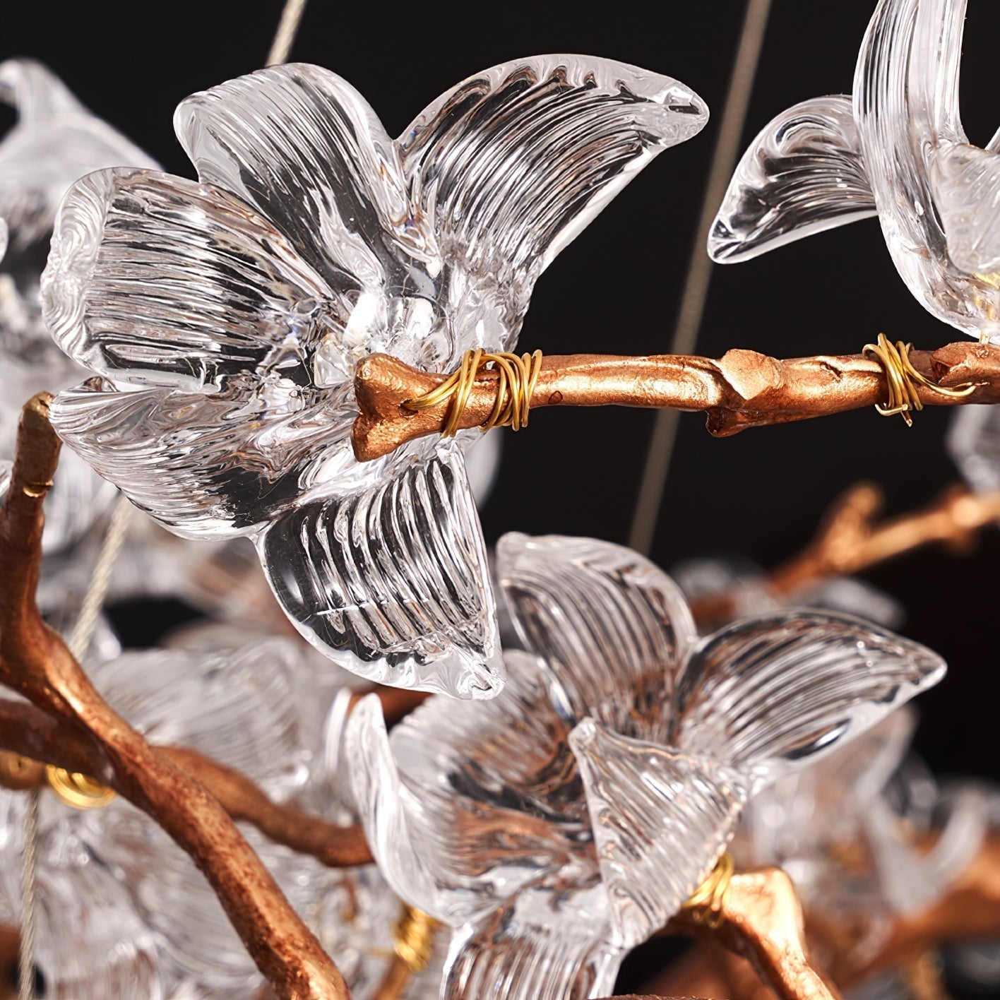 Flora Hibiscus Flower Chandelier