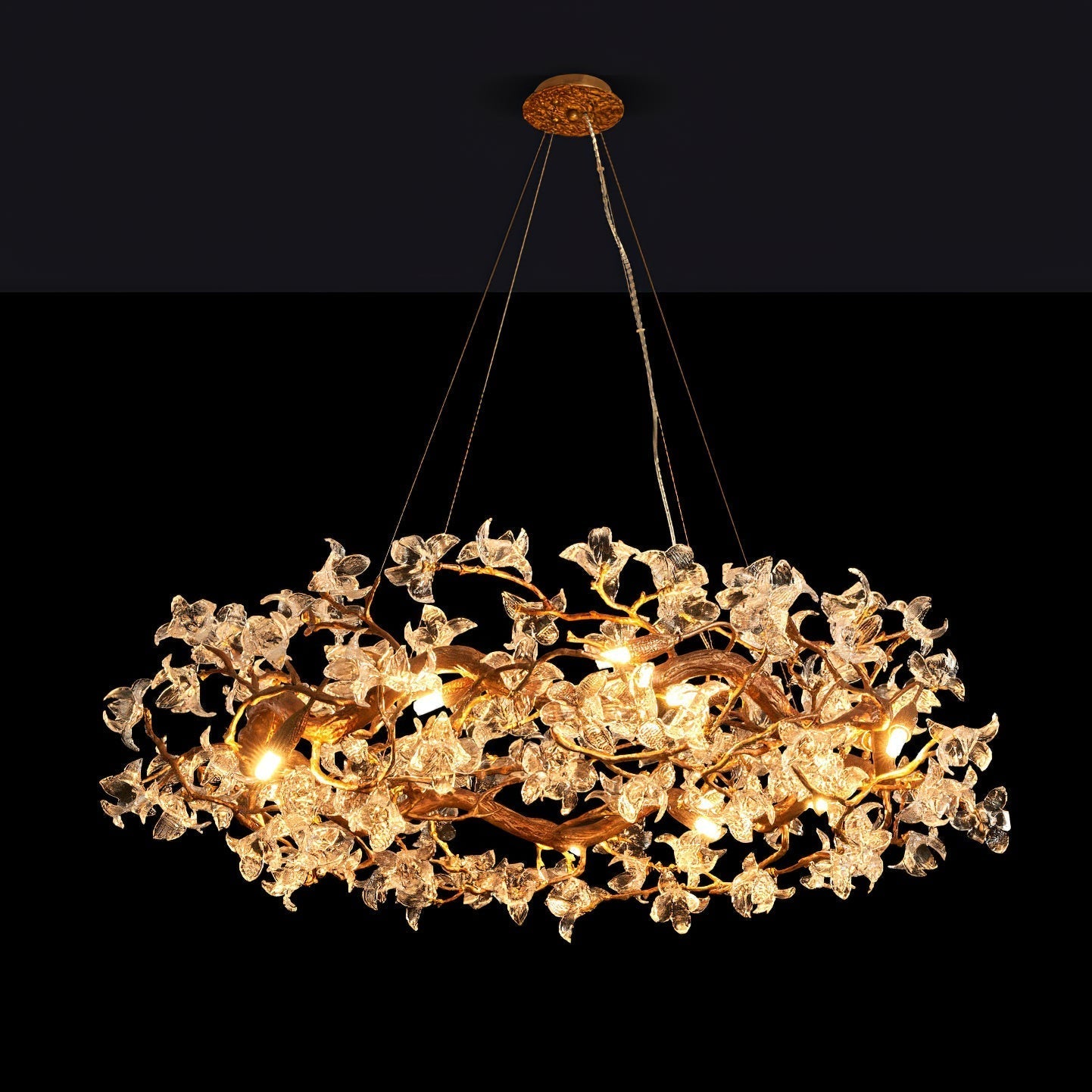 Flora Hibiscus Flower Chandelier