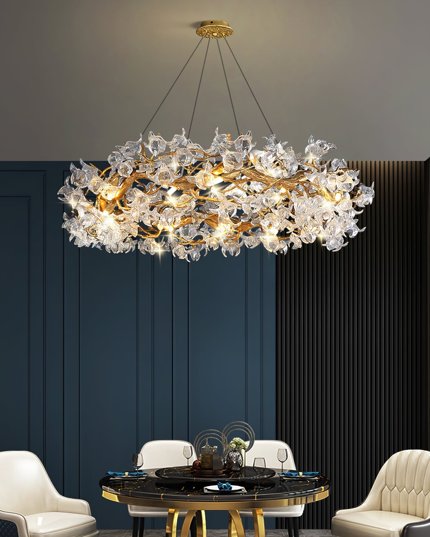 Flora Hibiscus Flower Chandelier