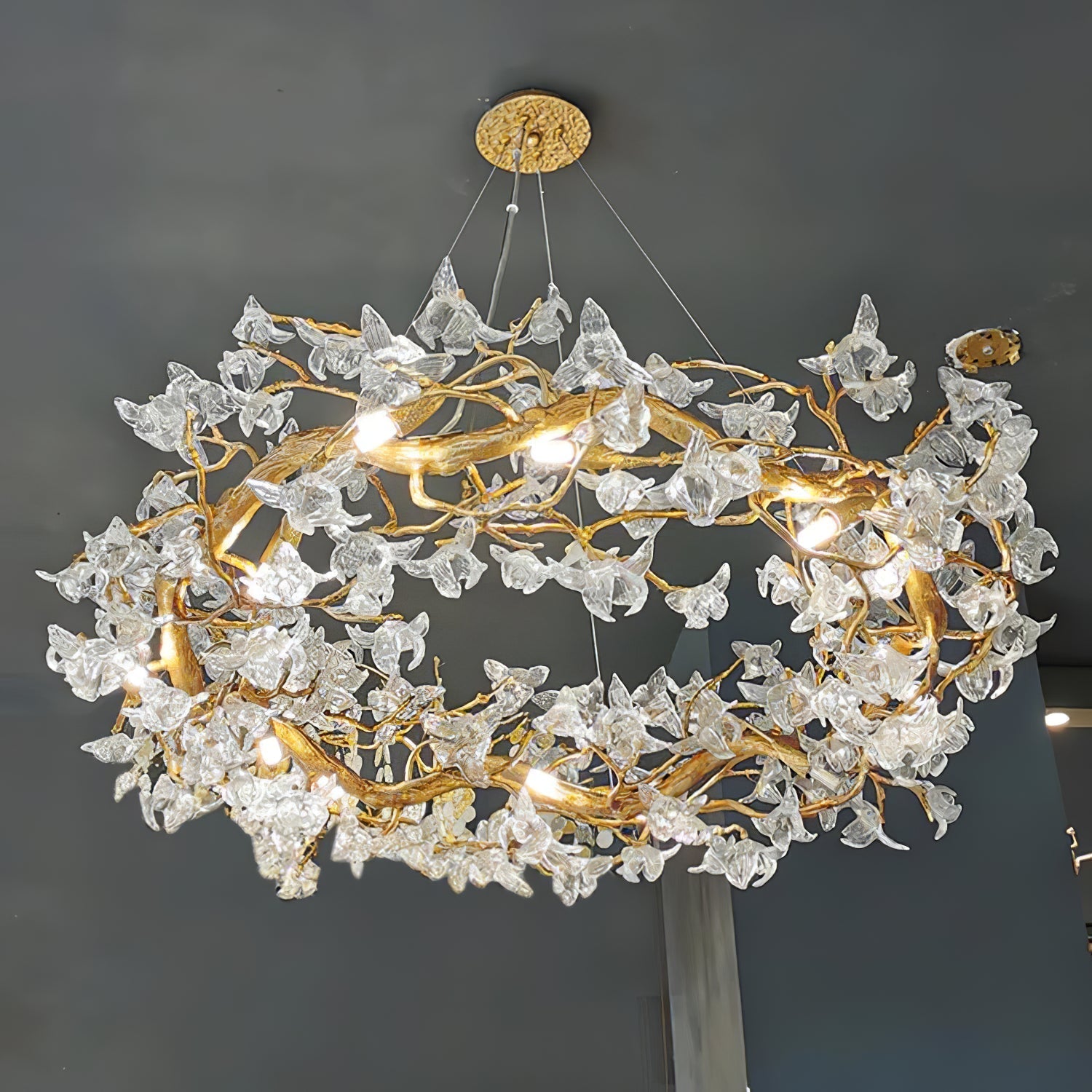 Flora Hibiscus Flower Chandelier