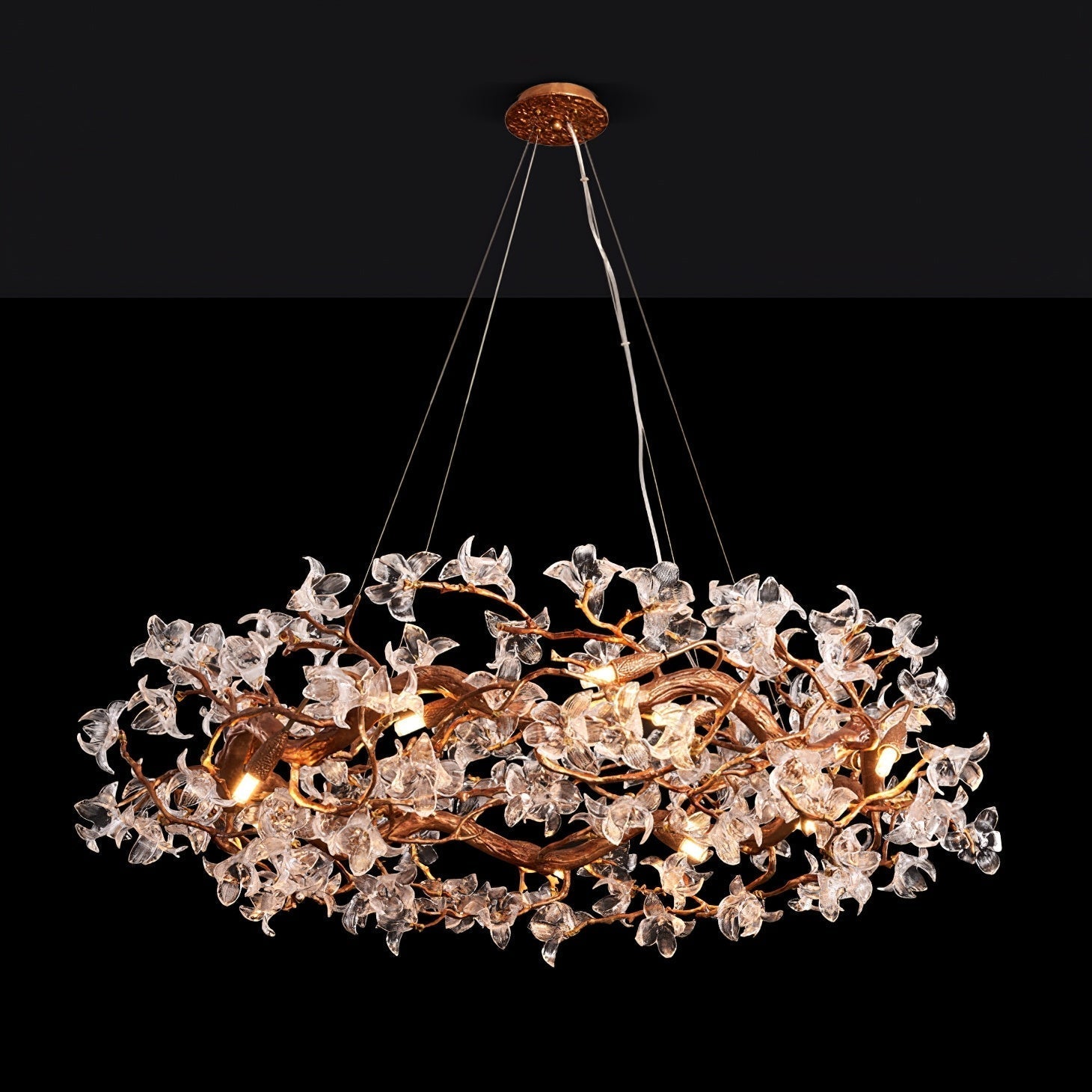 Flora Hibiscus Flower Chandelier