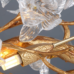 Flora Hibiscus Flower Chandelier