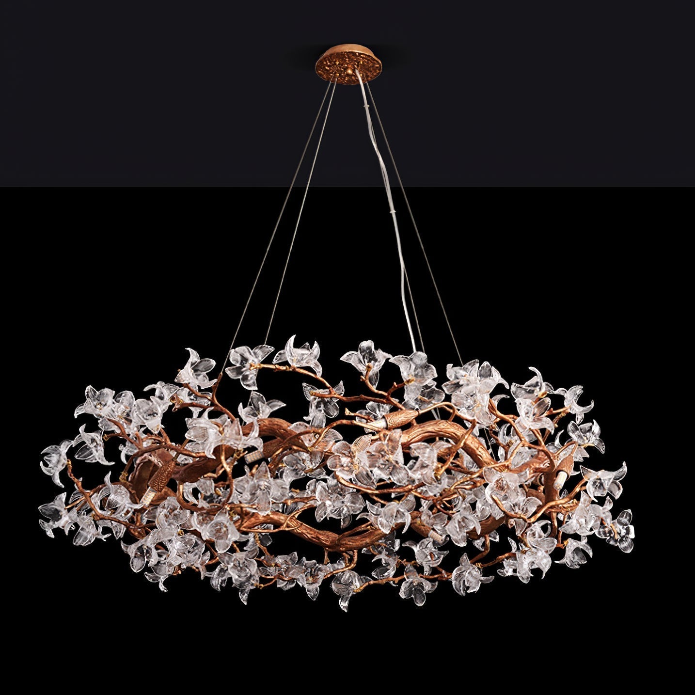 Flora Hibiscus Flower Chandelier