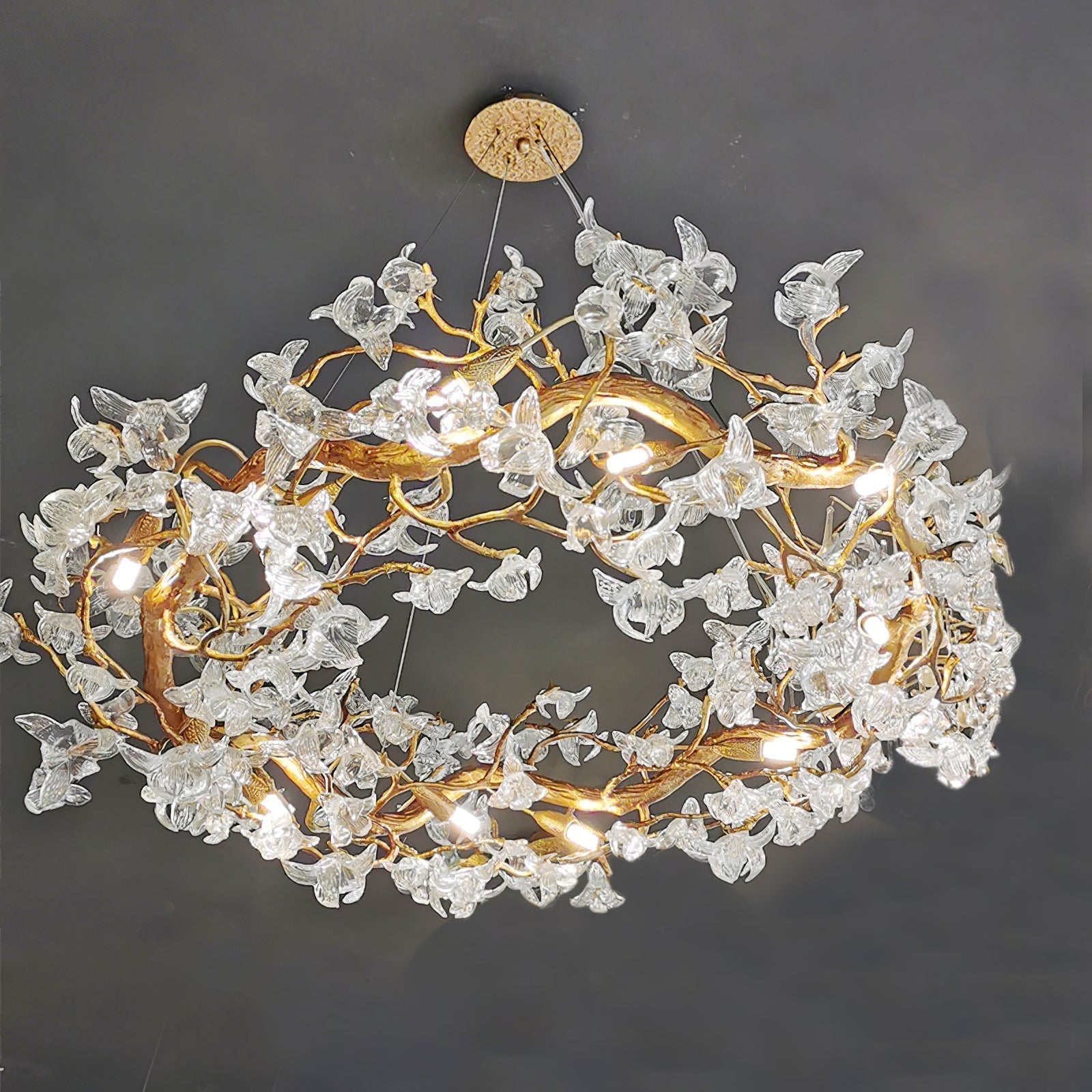 Flora Hibiscus Flower Chandelier