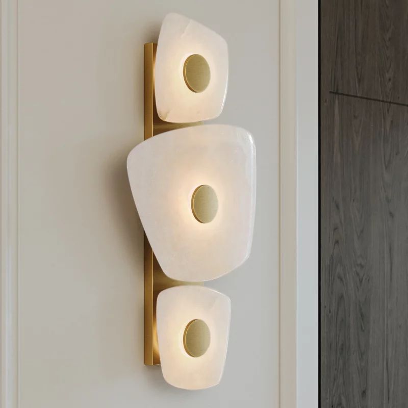 Moira Alabaster 3 Lights Wall Sconce