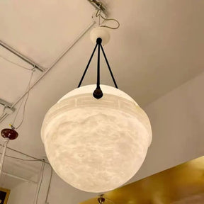 Dina Alabaster Globe Pendant Light 10"D 20"D