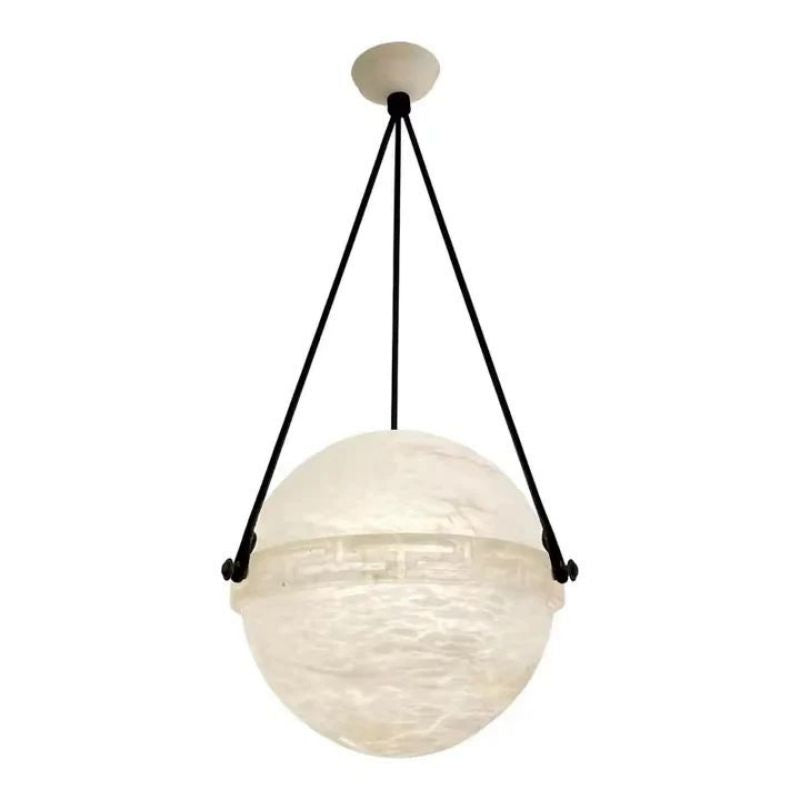 Dina Alabaster Globe Pendant Light 10"D 20"D