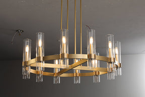 Ravelle Blown Round Chandelier 36" 48" 60"