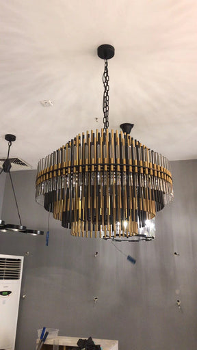 Emil Round Chandelier For Metal 24" 32" 42"