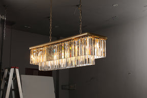 Odeon Rectangular Chandelier For Living Room Dining Room