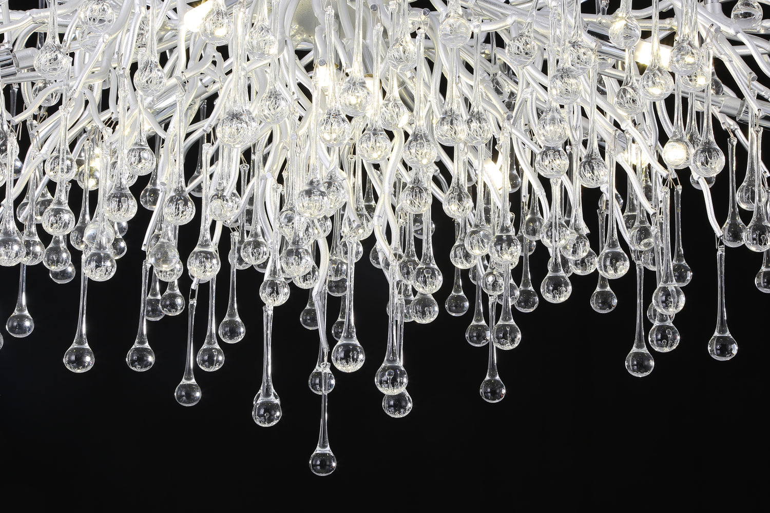 Tree Crystal Chandelier，Silver 45"