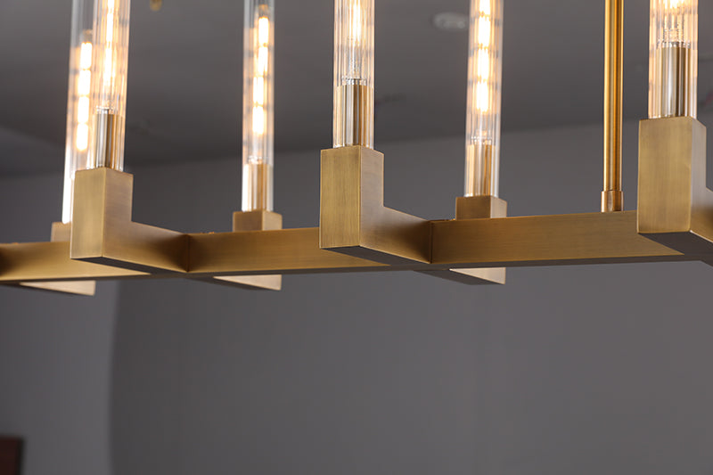 Clean Lines Linear Chandelier 55'' 67''