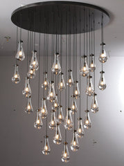 Raindrop Round Chandelier D 60"