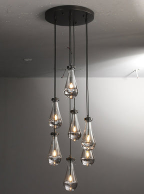 Raindrop Round Chandelier 18"