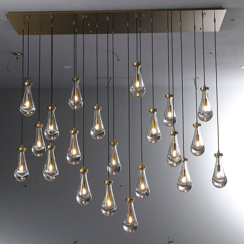 Raindrop Linear Chandelier 72"