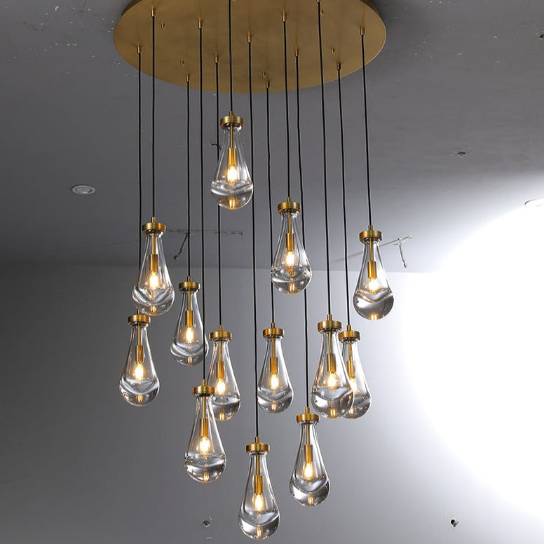 Raindrop Round Chandelier 36''