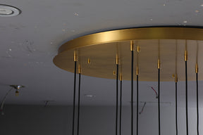 Raindrop Round Chandelier 36''