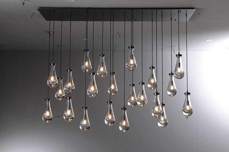 Raindrop Linear Chandelier 72"