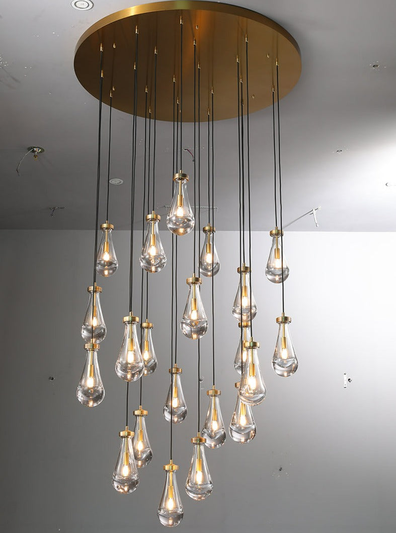 Raindrop Round Chandelier  47"