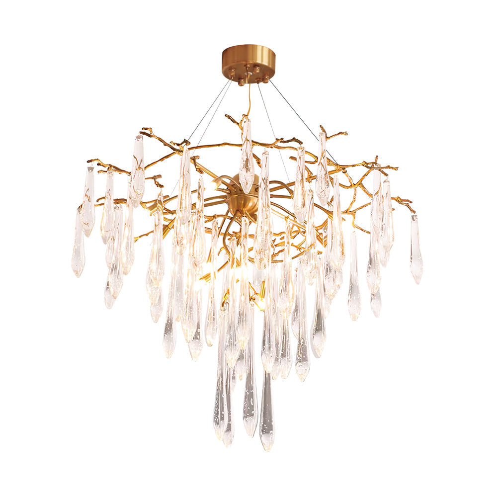 Annata Ice Strip Crystal Chandelier