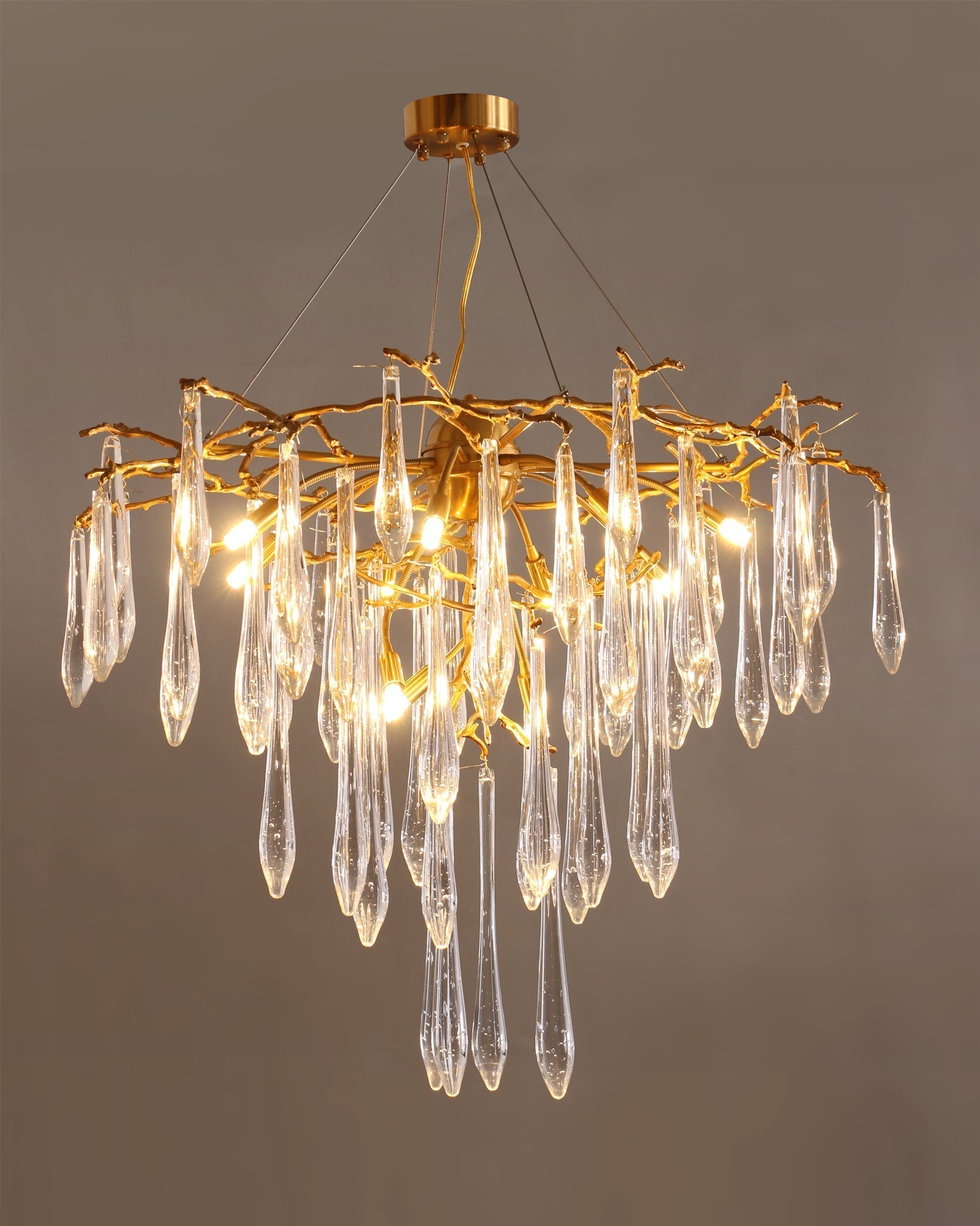Annata Ice Strip Crystal Chandelier