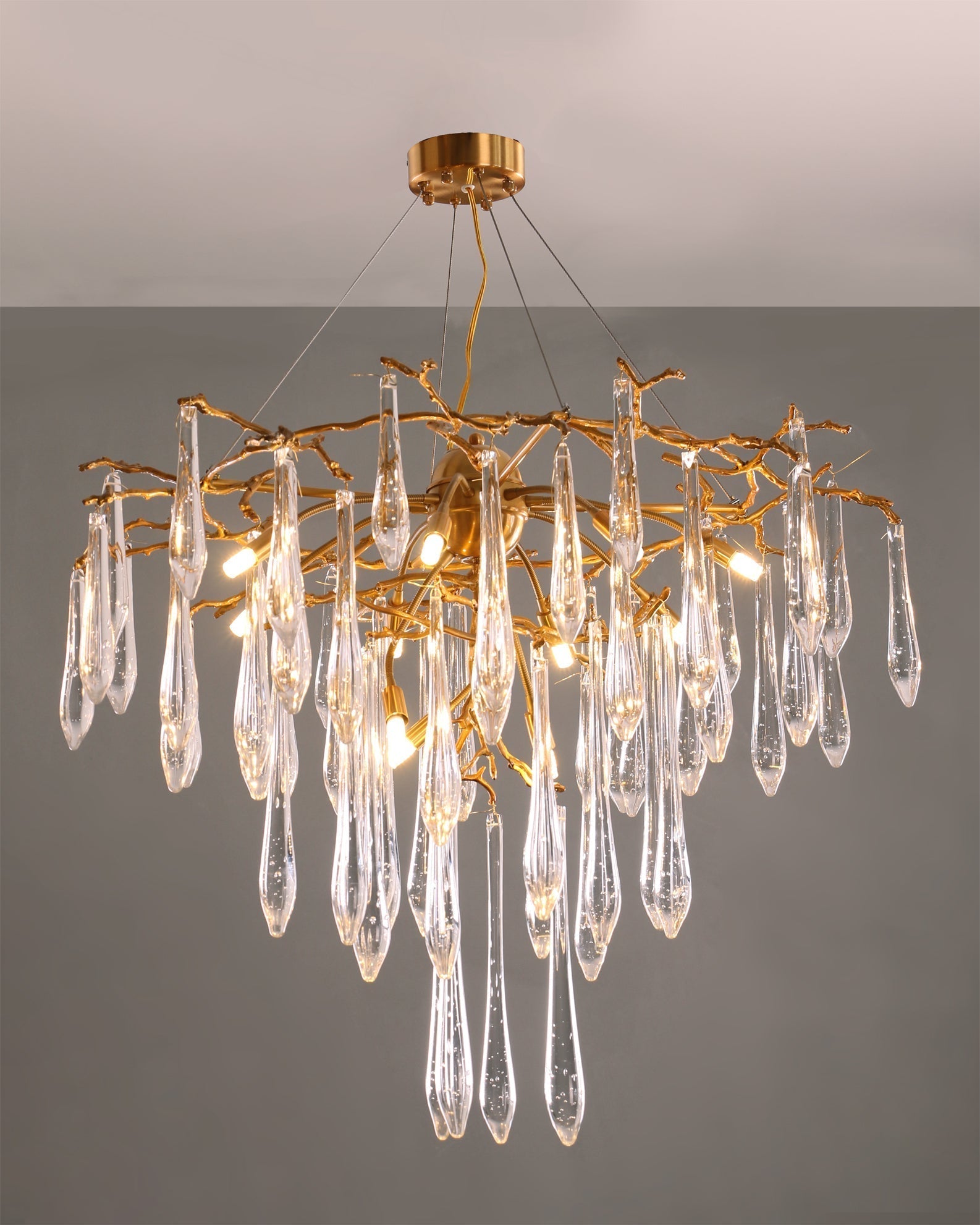 Annata Ice Strip Crystal Chandelier