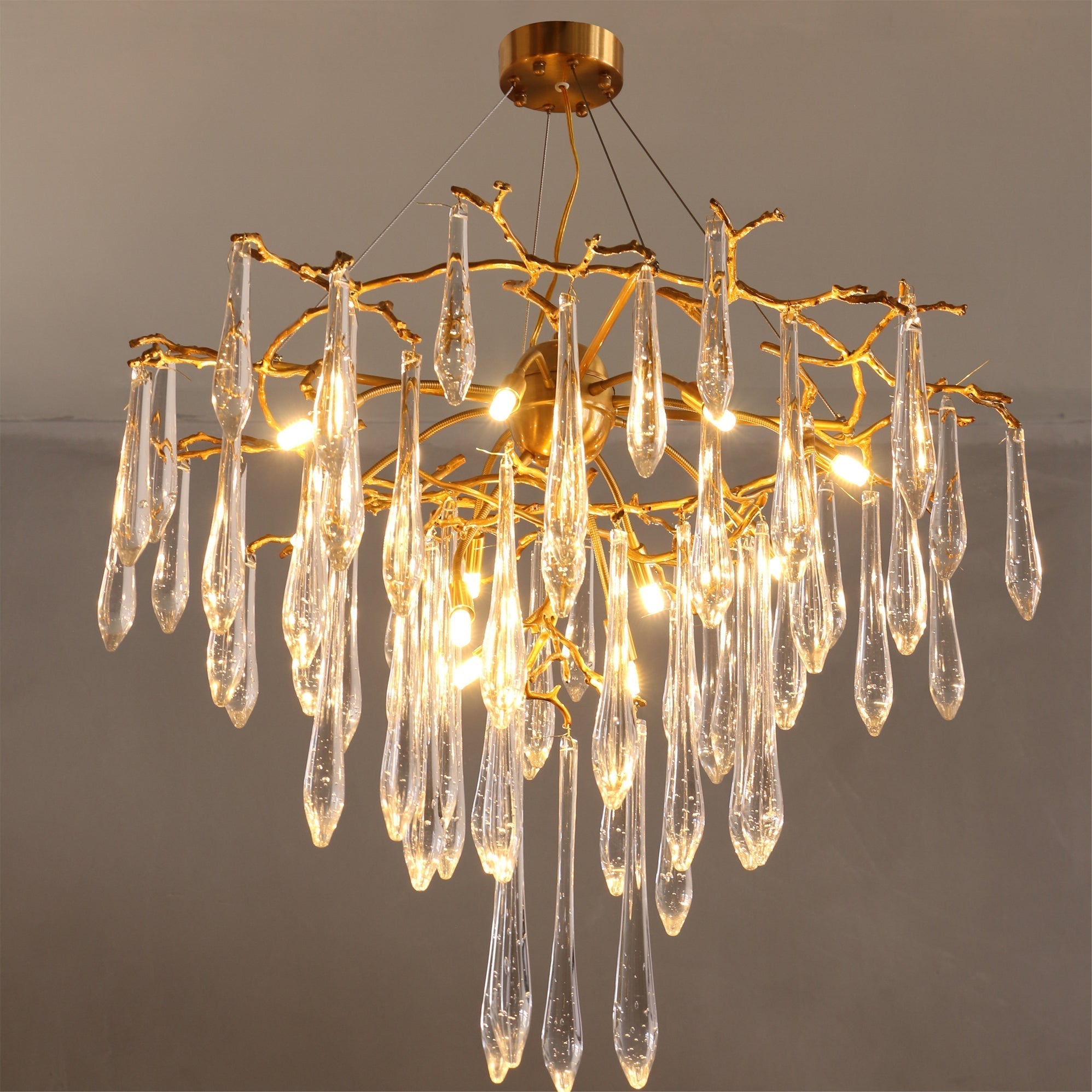 Annata Ice Strip Crystal Chandelier