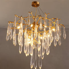 Annata Ice Strip Crystal Chandelier