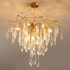Annata Ice Strip Crystal Chandelier