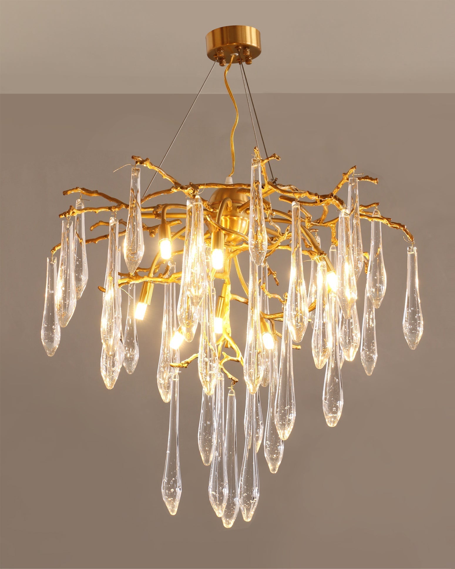 Annata Ice Strip Crystal Chandelier