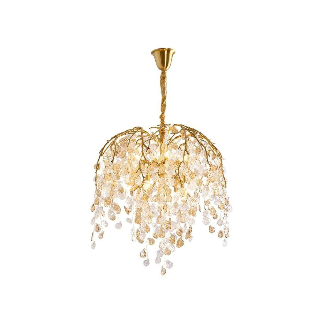 Shiro Glass Leaves Chandelier