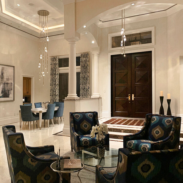 PEZEO CRYSTAL CHANDELIER 21''HPEZZEO CRYSTAL CHANDELIER 21''H