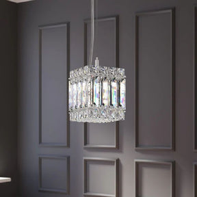 Ingrid  Square Crystal Pendant Light 4''