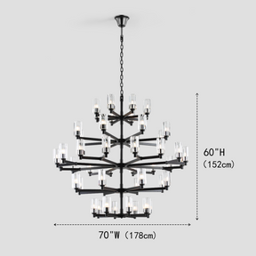 Kleidoscope Tiered/ Layered Large Crystal Fringe Chandelier