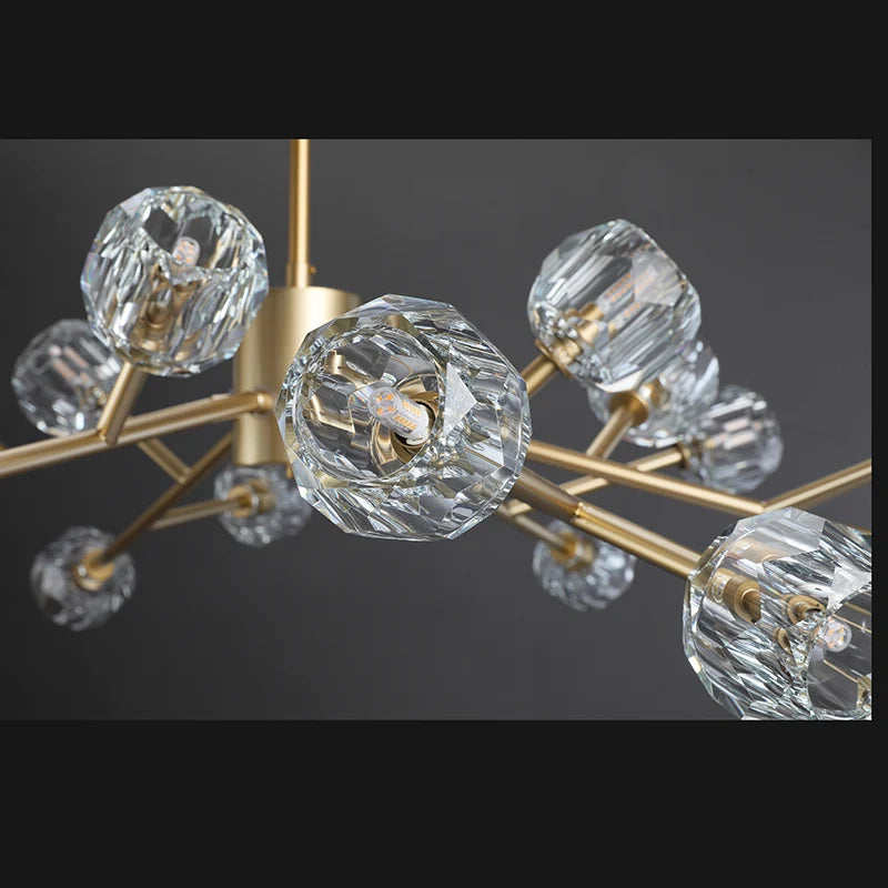 Belle Round Chandelier Clear and Smoke 24'' 36'' 48'' 60'' 72''