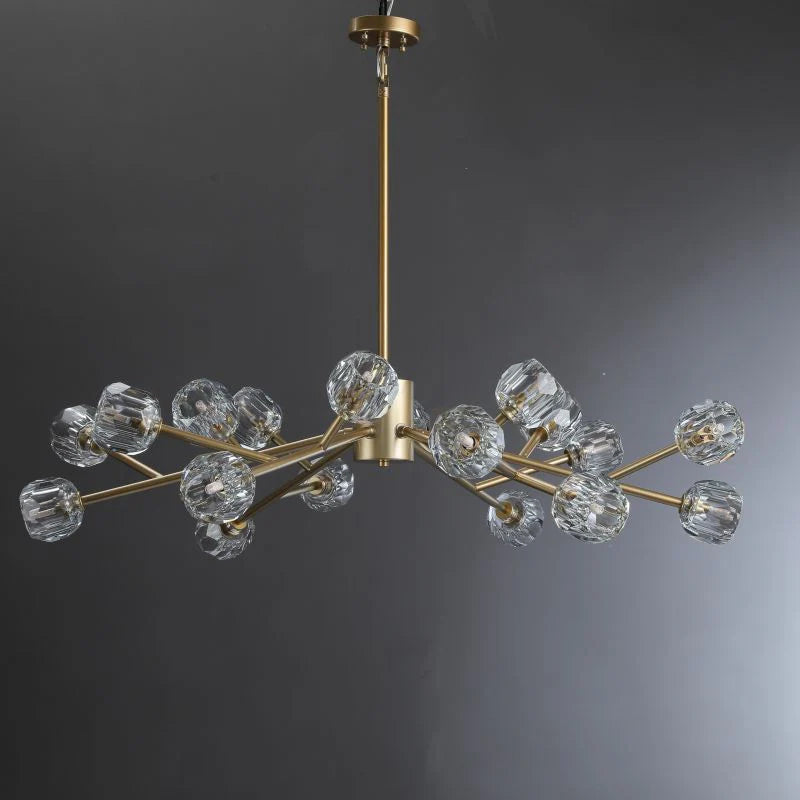 Belle Round Chandelier Clear and Smoke 24'' 36'' 48'' 60'' 72''