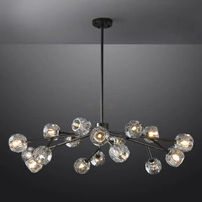 Belle Round Chandelier Clear and Smoke 24'' 36'' 48'' 60'' 72''