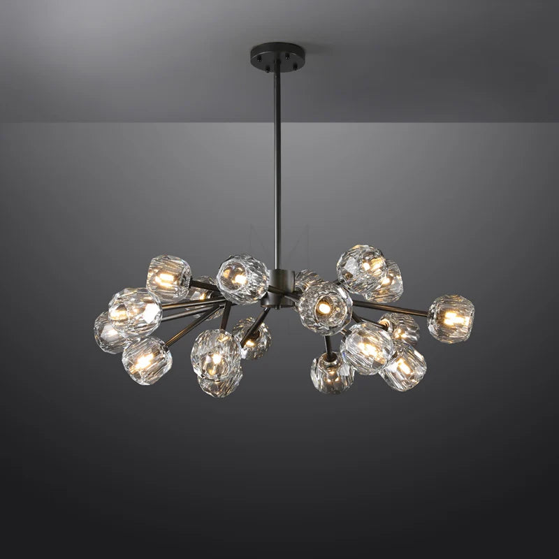 Belle Round Chandelier Clear and Smoke 24'' 36'' 48'' 60'' 72''