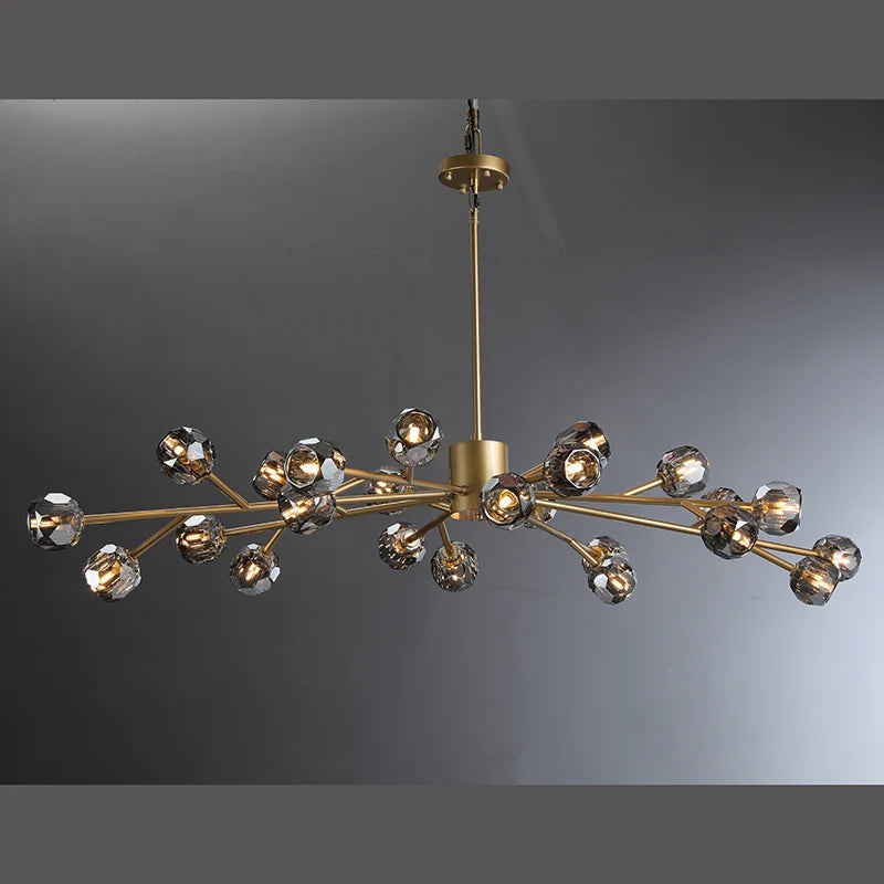 Belle Round Chandelier Clear and Smoke 24'' 36'' 48'' 60'' 72''