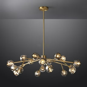 Belle Round Chandelier Clear and Smoke 24'' 36'' 48'' 60'' 72''