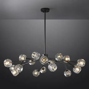 Belle Round Chandelier Clear and Smoke 24'' 36'' 48'' 60'' 72''