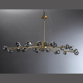 Belle Round Chandelier Clear and Smoke 24'' 36'' 48'' 60'' 72''