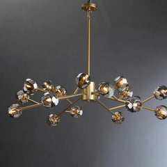 Belle Round Chandelier Clear and Smoke 24'' 36'' 48'' 60'' 72''