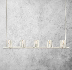 Kuseay Glass Linear Chandelier 49"