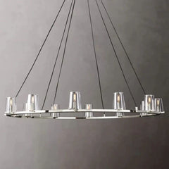 Kuseay Glass Round Chandelier 60"