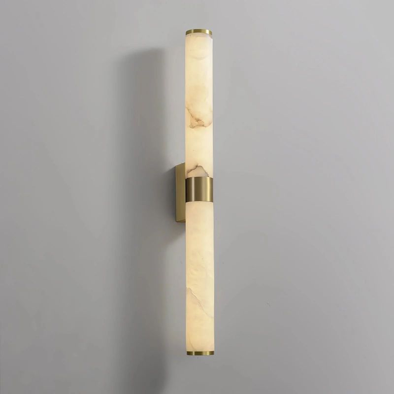 Sylvia Line Alabaster Wall Sconce