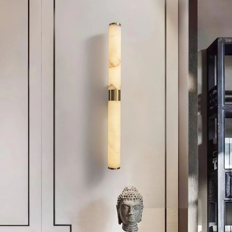 Sylvia Line Alabaster Wall Sconce