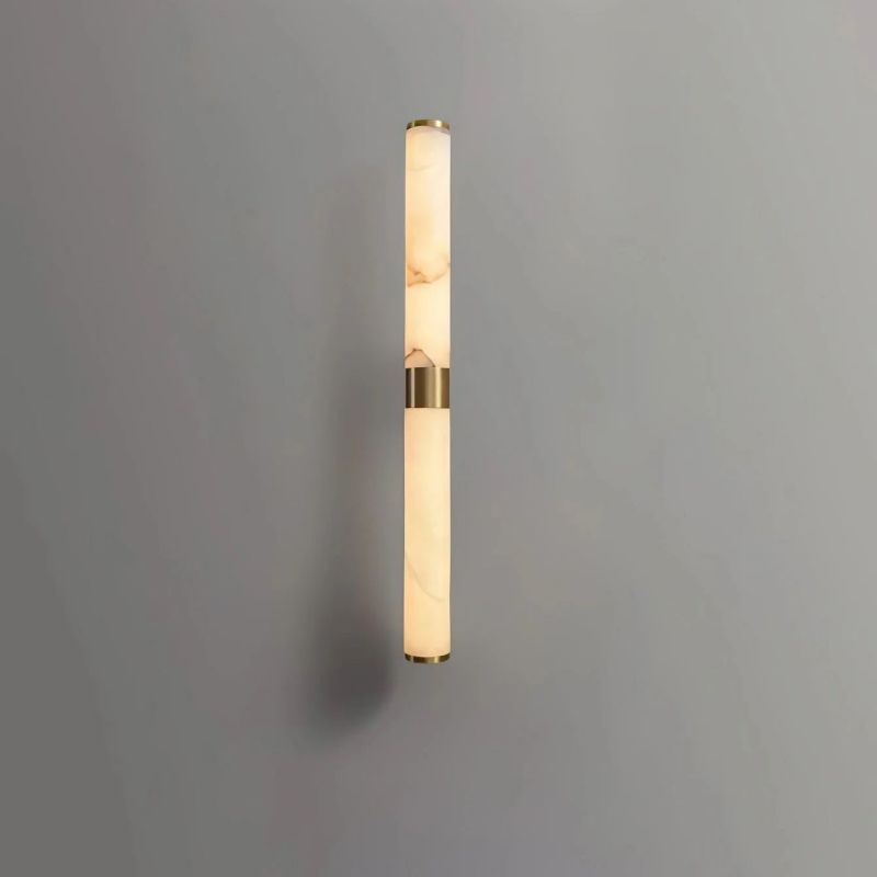 Sylvia Line Alabaster Wall Sconce